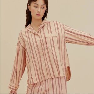 NEW NEIWAI OLIVE PAJAMA TOP sz Small